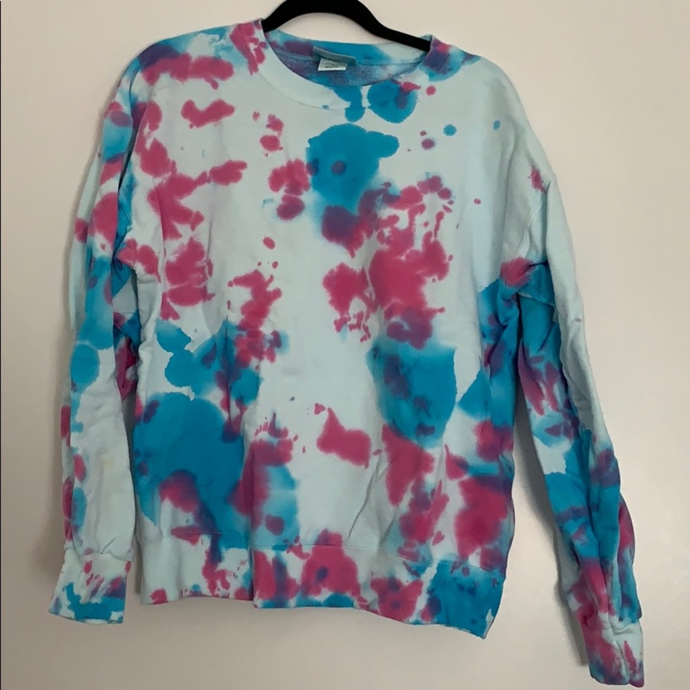 Oversized tie dye sweatshirt